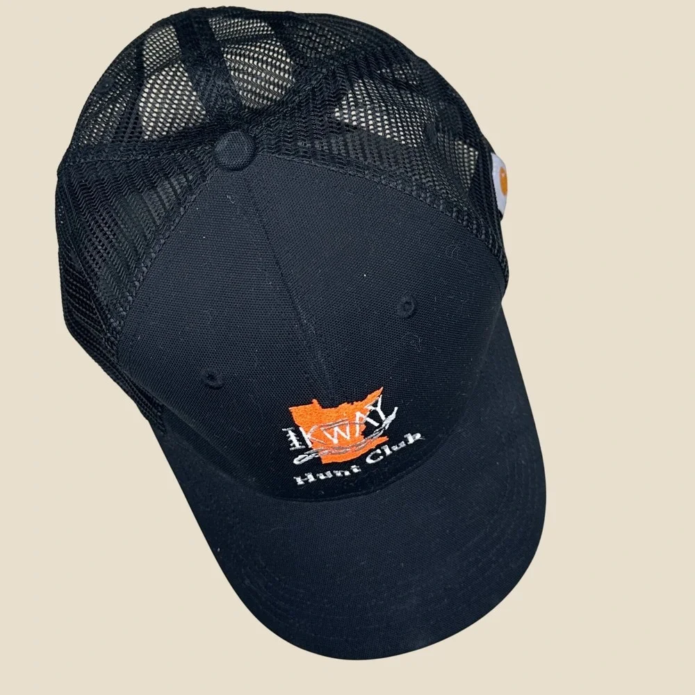Carhartt Trucker Hat Mens OSFM Black IKWAY Hunt Club Minnesota Snapback Cap